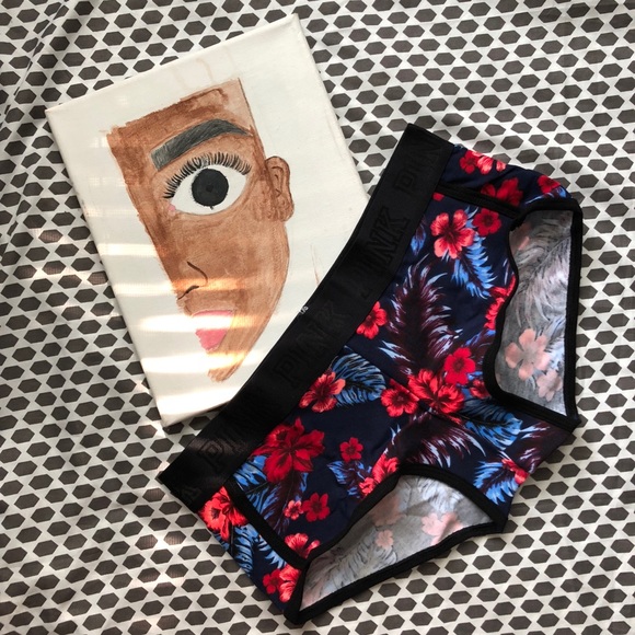PINK Victoria's Secret Other - NIP Victorias Secret Pink Floral Pattern Boyshort PINK Victoria's Secret Other - NIP Victorias Secret Pink Floral Pattern Boyshort